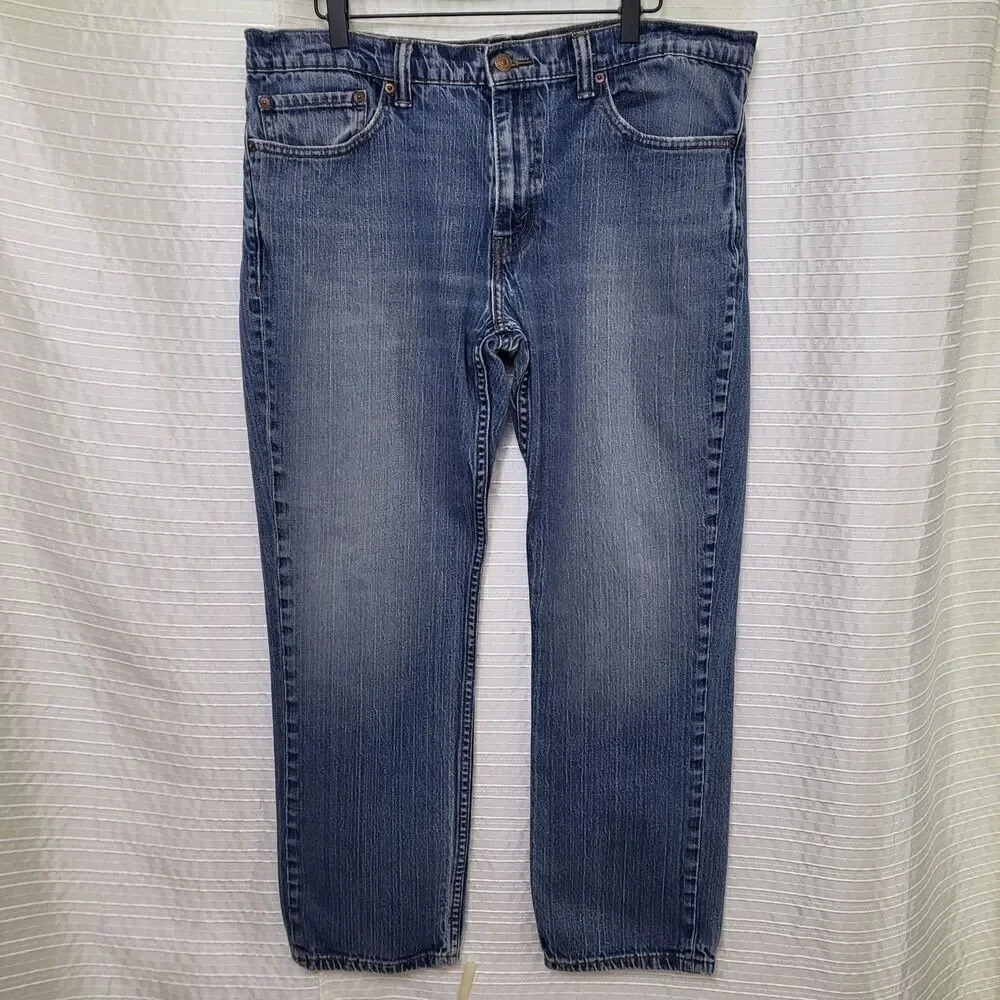 Levi's 511 Slim Fit Mid Rise Jeans Rugged Weight Blue Men's Tag 36x30 SEE DESC